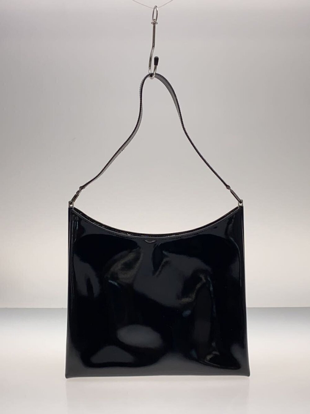Salvatore Ferragamo Shoulder Bag Enamel Black